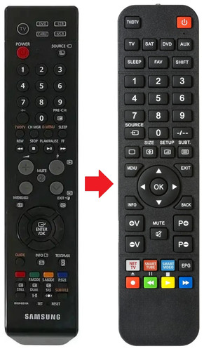 Telecomando adatto per - , samsung